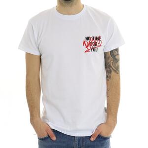 T-SHIRT NO TIME BIANCO